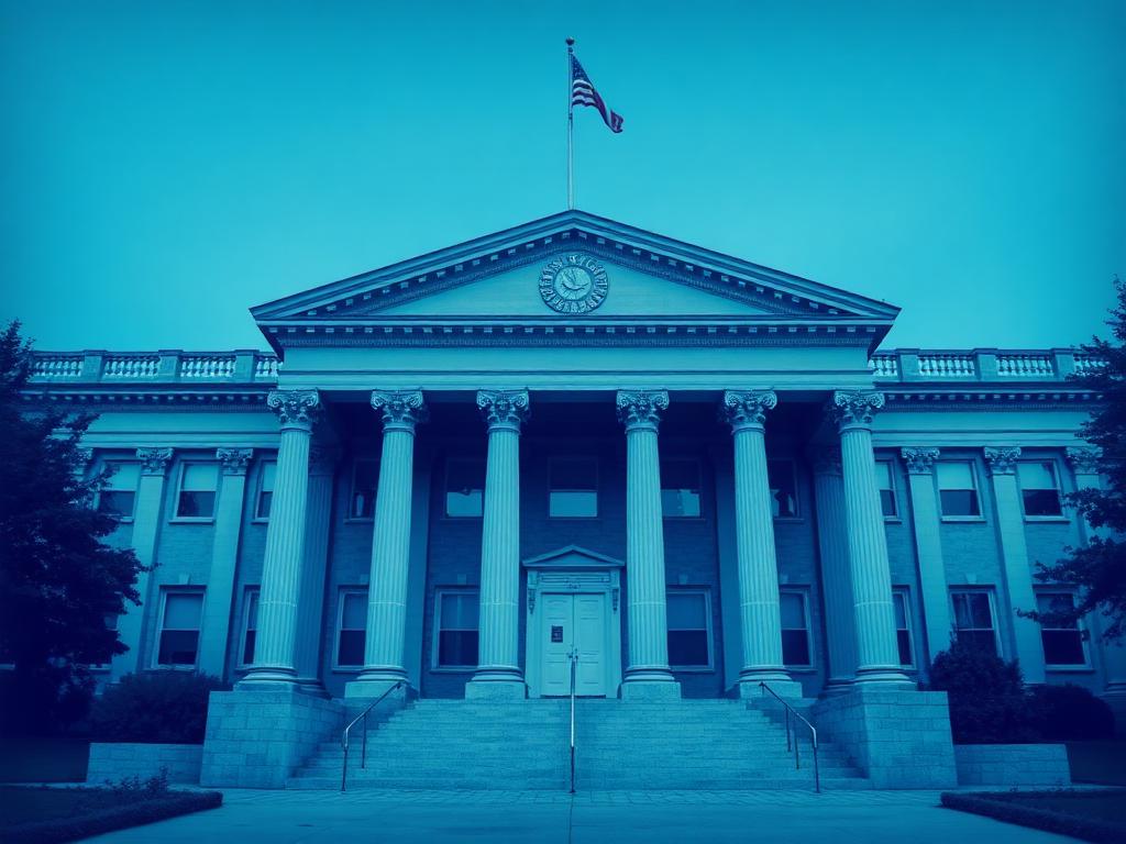 Government civic building with classical columns